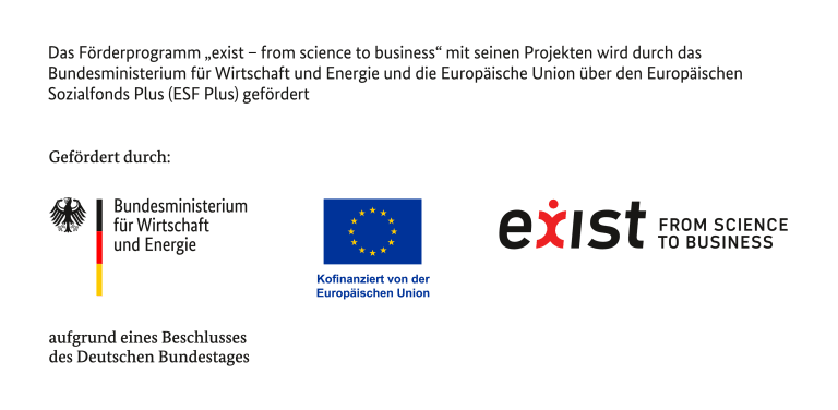 Gefördert durch Bundesministerium für Wirtschaft und Energie, Europäische Union, EXIST